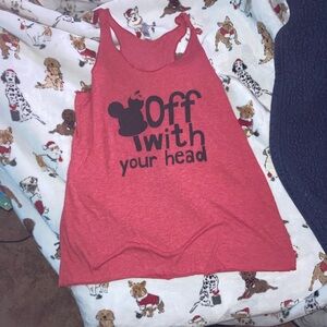 Next Level Apparel Red Graphic Tank